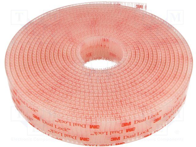 Clear Adhesive Hook & Loop Fastener Roll, 2" W x 150' L
