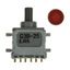 Switch Push Button ON (ON) DPDT Round Plunger 0.1A 28VAC 28VDC 0.4VA Momentary Contact Gull Wing SMD T/R