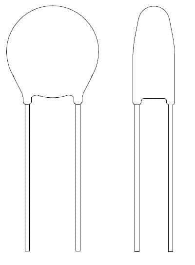 Thermistor 2.5 Ohm 20% 2-Pin Radial