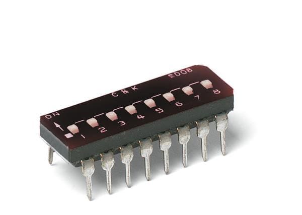 SWITCH SLIDE DIP SPST 100MA 25V