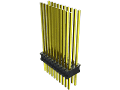 60-Contact Unshrouded Surface Mount Header, 2 Rows, 1.27mm Pitch
