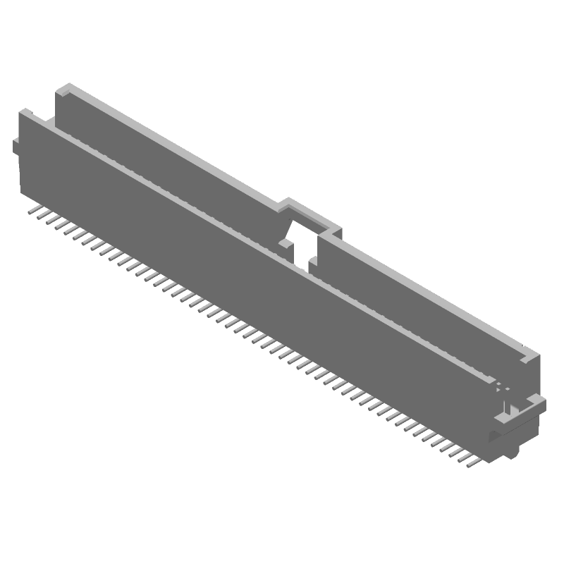 100 Pos 1.27mm SMD Header, 1A, Gold, Straight