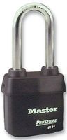 PADLOCK, HIGH SECURITY, L/SHACKLE, 54MM - Shackle Clearance - Horizontal:22mm; Shackle Clearance - Vertical:63mm; Shackle Diameter:8mm; Body Material:Steel; External Width:54mm;