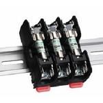 Fuse Block 30A 600VDC/600VAC DIN Rail Pressure Plate