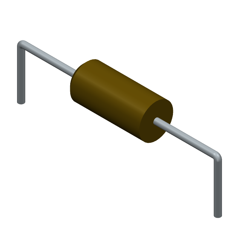 1W 1MR 1% Metal Film Resistor, Axial, 500V