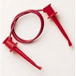 Mini Hook Patch Cord, 5A, 300V, 24" Red PVC