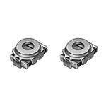 Variable Capacitor, Ceramic, 25V, 100% +Tol, 0% -Tol, 0.65pF Min, 2.5pF Max, Vertical Adjuster, Surface Mount, CHIP