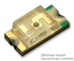 Single Color LED, Super Bright Green, Water Clear, 2mm, 3.20 X 1.60 MM, 1.10 MM HEIGHT, SMD, 2 PIN