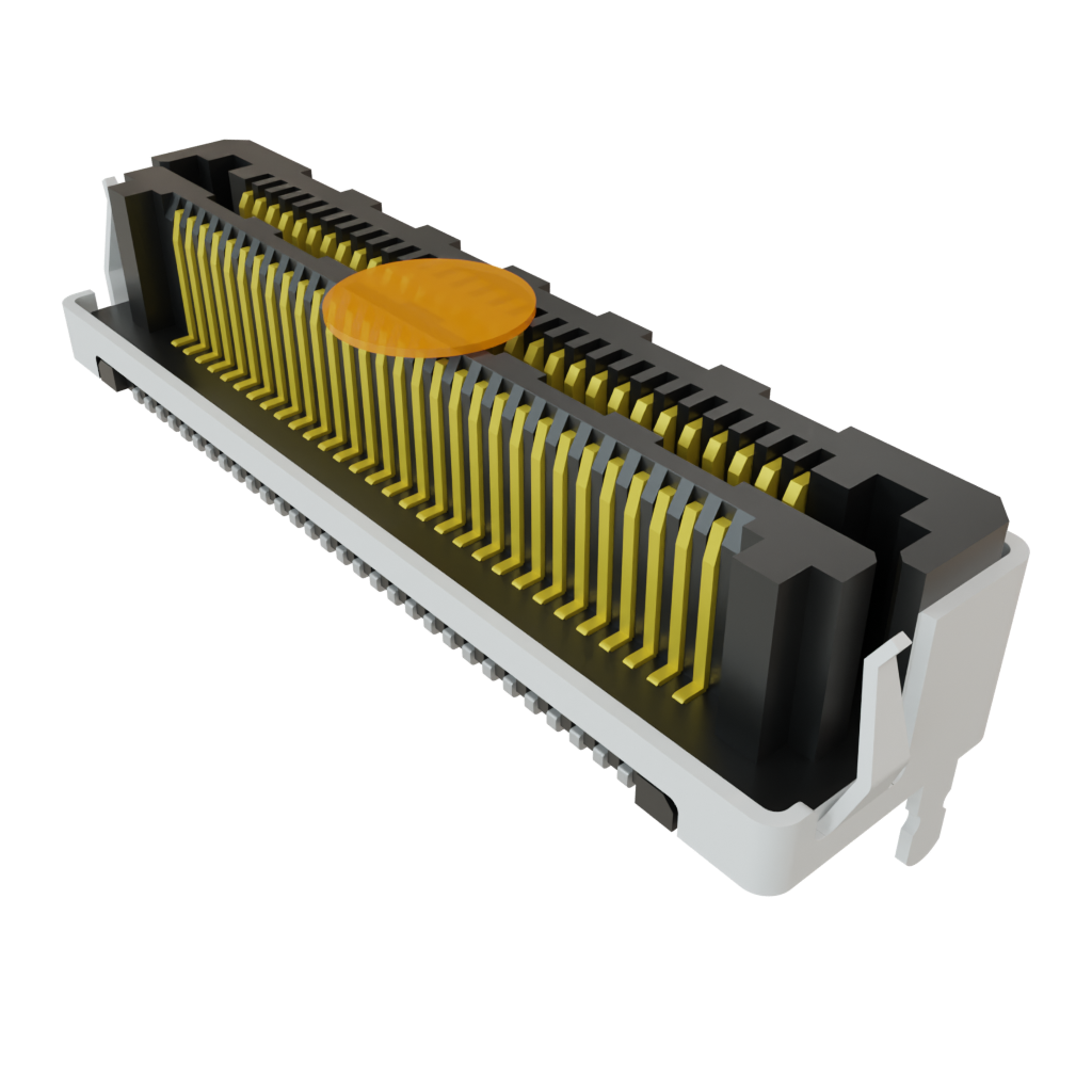 0.5mm 60 Pos 2 Row Shielded Header/Socket, Gold, Solder, SMD