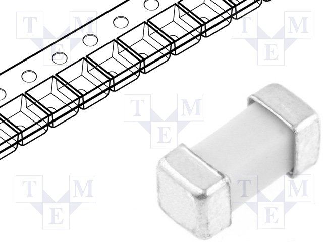 7A 72V Time Delay Ceramic SMD Fuse, 6.1x2.69mm, UL/CSA