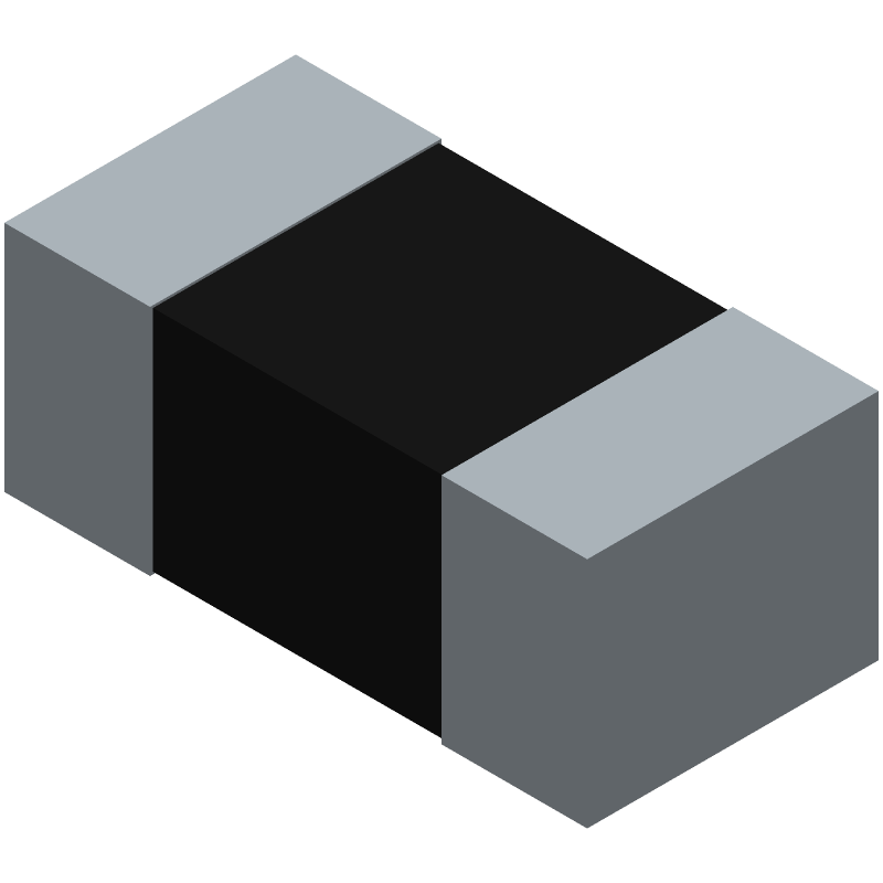 0 Ohm 0402 Chip Resistor, 0.063W, Thick Film, SM