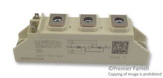 Semiconductor, Power Thyristor; 1600V; 119A; SEMIPACK 1