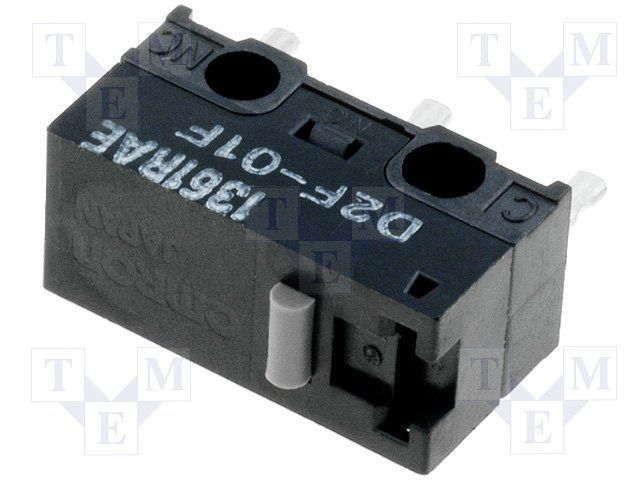 Snap Action Switch SPDT, 0.1A 30VDC, Pin Plunger, Thru-Hole