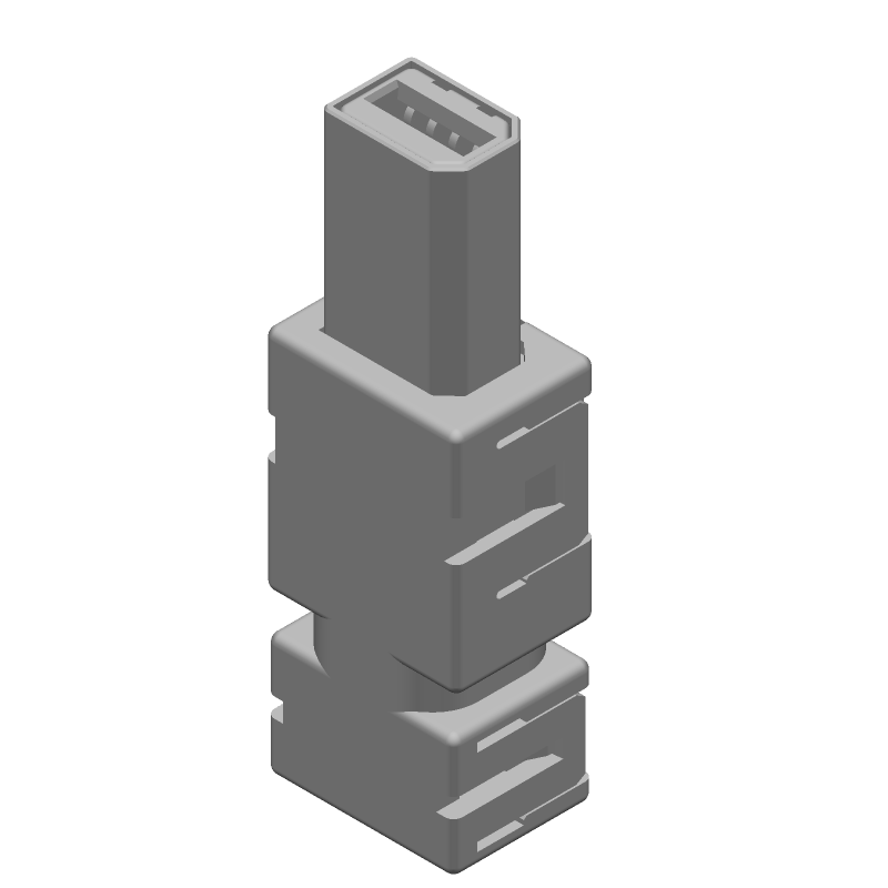 D-Sub RJ45 Modular Adapter, 8 Pos, Shielded, Gold Contacts, 1.5A