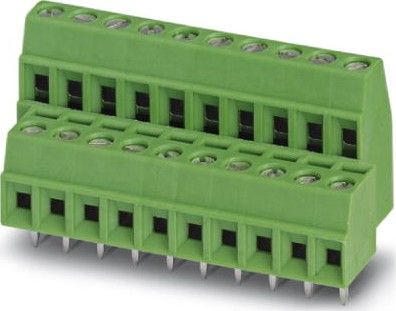 Terminal Block 9 Pos 3.81mm Thru-Hole 200V 8A Green