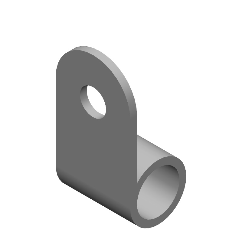 Copper Ring Terminal, 4/0 AWG, Tin Plated, Non-Insulated, Crimp