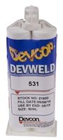 DEVCON   21500   Adhesive, Devweld, Epoxy - 2 Part, Syringe, White / Yellow, 50 ml