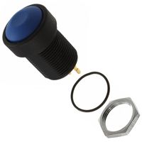 Switch Push Button N.O./N.C. SPDT Flat Round Button 3A 28VDC Momentary Contact Panel Mount/Through Hole PC Pins Automotive