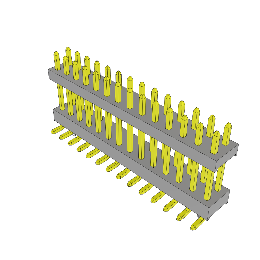 Conn Board Stacker HDR 28 POS 2mm Solder ST Top Entry SMD Tube