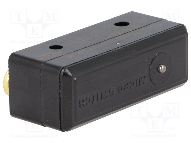 SPDT Snap Action Switch, 15A 125VAC, Pin Plunger, Screw Mount