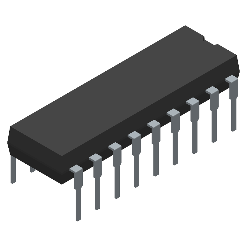 Darlington NPN Transistor 50V 0.5A 8-Ch DIP