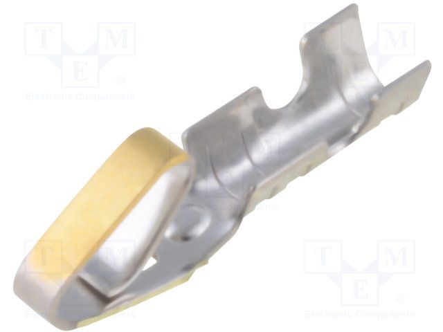 Female Signal Terminal, Crimp, 4A, 250V, Gold/Nickel Plated