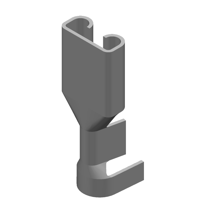Quick Disconnect Terminal 16-20AWG Steel RCP 14.99mm Nickel T/R
