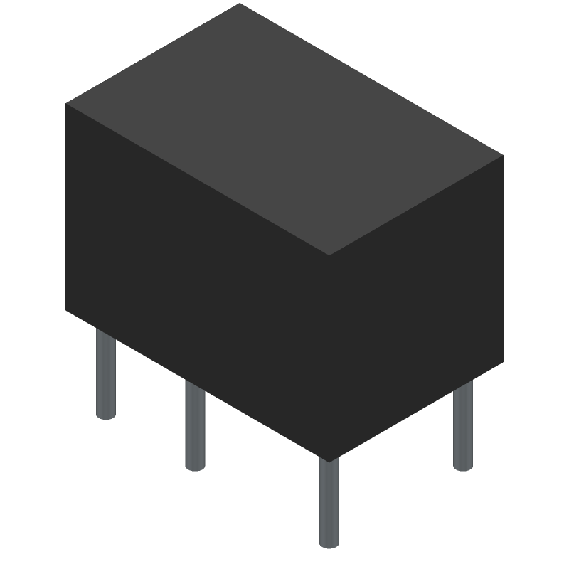 SPDT Latching Relay, 12VDC Coil, 2A Contact, Through Hole