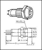 IMLEC   LED-440G   PANEL MOUNT INDICATOR, LED, 8MM, GREEN, 2V