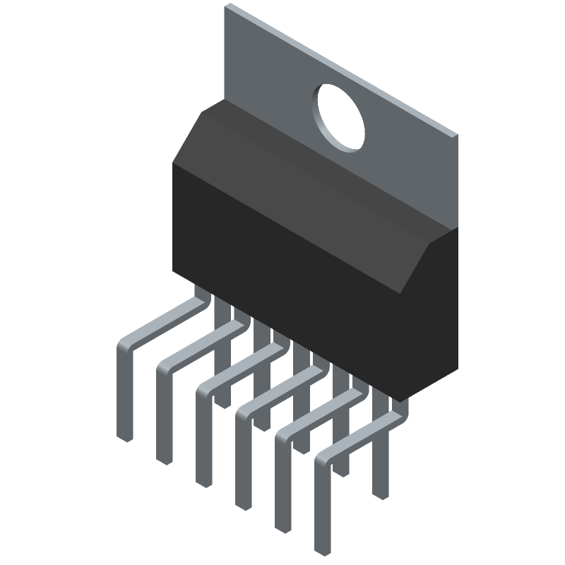 45W Mono Class-AB Audio Amp IC, 18V, 30dB Gain, 11-Pin MULTIWATT