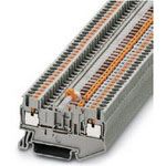 20A 400V Push-In Terminal Block, 2 Pos, 1 Row, Grey
