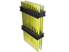 20-Contact HDR Board Stacker, 1.27mm Pitch, 2 Rows, Through Hole Mount