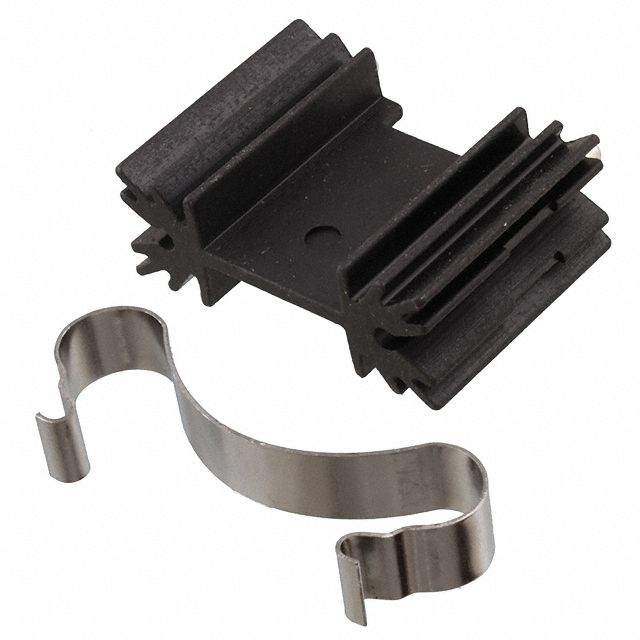 TO-220 Heat Sink, 13°C/W, Extruded Aluminum, Black Anodized