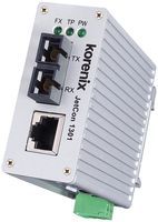 MEDIA CONVERTER - No. of Ports:2; Network Speeds:10Mbps / 100Mbps; Switch Mounting:DIN Rail; No. of Ports 10/100TX:1; No. of Ports 100FX:1 45P3080;