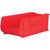 Storage Bin;  Polypropylene;  Red;  29-7/8in. L X 16-1/2 in. W X 11 in. H