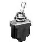 Toggle Switch, SPDT, Latched And Momentary, 15A, 28VDC, Screw Terminal, Locking Lever Actuator, Panel Mount-threaded,