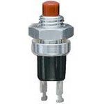 SPST Momentary Pushbutton Switch, 1A 220VAC, Red Actuator, Solder
