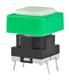 Tactile Switch SPST Green Button PC Pin 125mA 24VDC