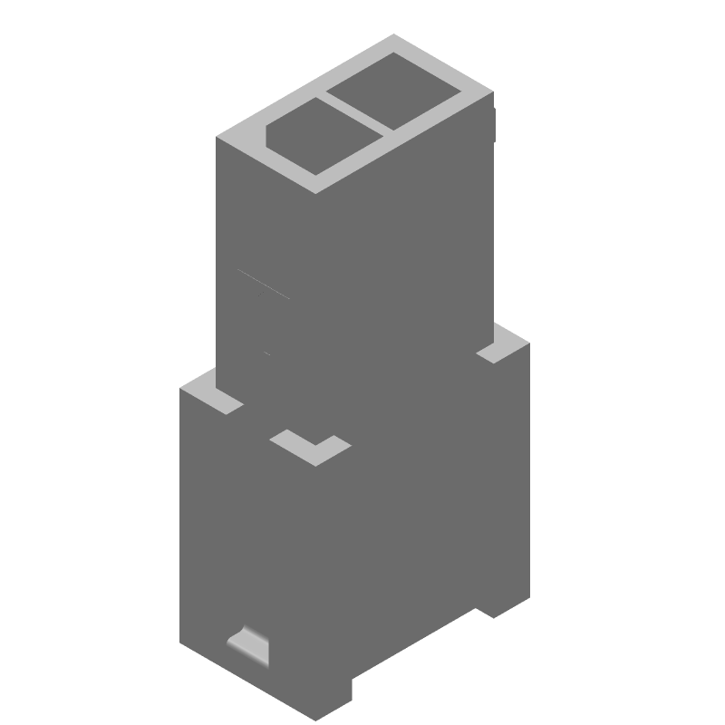 2 Pos Male Pin Connector, 5A, 250V, Wire-to-Wire, Black