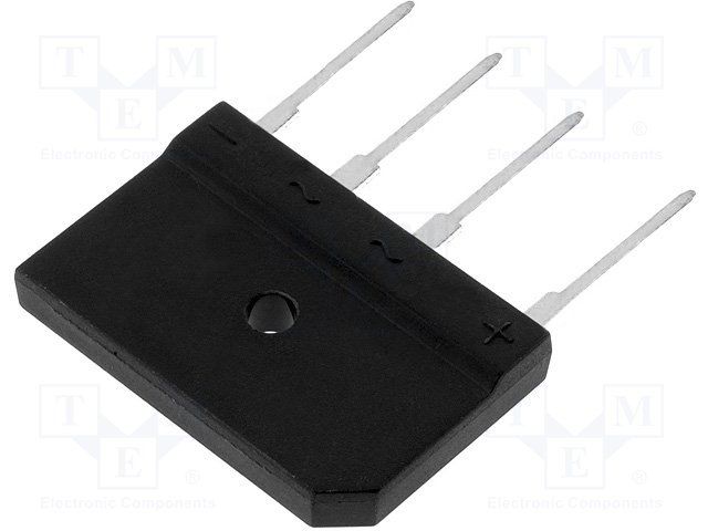 Bridge Rectifier Diode, 1 Phase, 4A, 50V V(RRM), Silicon, ROHS COMPLIANT, PLASTIC, KBJ, 4 PIN