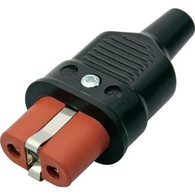 Hot wire connector Socket, straight Total number of pins: 2 + PE 25 A Black Kalthoff 1 pc(s)
