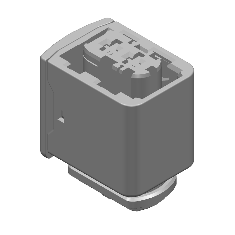 Conn Housing RCP 2 POS 6mm Crimp ST Cable Mount Black/Blue Carton Automotive