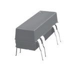 Dry Reed Relay, DPST, Momentary, 0.024A (Coil), 12VDC (Coil), 288mW (Coil), 0.5A (Contact), 200VDC (Contact), DC Input, Through Hole-Straight Mount