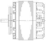 AC Motors Shaded Pole Motor Cylindrical Body 230V 0.58A 50W 50Hz 0.36N.m 1300r/min 1Shaft Flange Mount