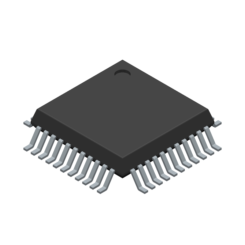 44-Pin Quad Serial IO/Communication Controller, 3.15-3.45V, 24.024MHz, Industrial