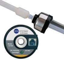 AIR IONIZING CARTRIDGE W/ AIR FLOW SENSOR; Ionizer Type:Hand Held; Supply Voltage VAC:24V; Product Range:-; Depth:7.9cm; Flow Rate Max:2cu.ft/min