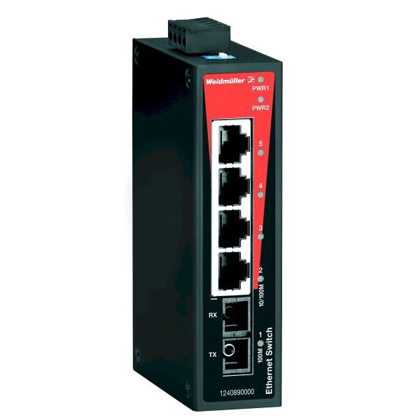WEIDMULLER         1240870000             ETHERNET SWITCH 4XRJ45 1XSC SM FIBER