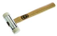 RS Pro 450g Round Chrome Plated Zinc Soft Faced Hammer With Replaceable Face