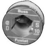 Fuse Plug Slow Blow Acting 6.25A 125V Threaded Socket Plug 29.46 X 31.75mm CSA/UL