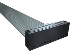 Cable Assembly Flat Ribbon 0.406m 28AWG IDC Connector to IDC Connector 64 to 64 POS M-M/M IDT-IDT/IDT Bulk